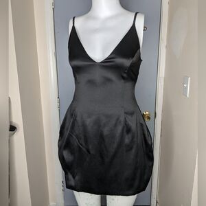 Black Satin Dress